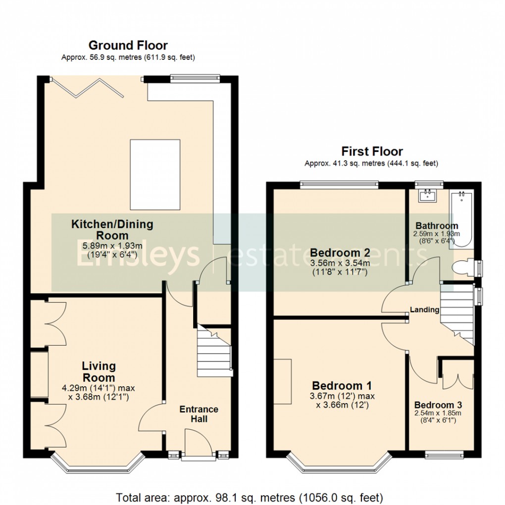 Floorplan for Manston Avenue, Leeds