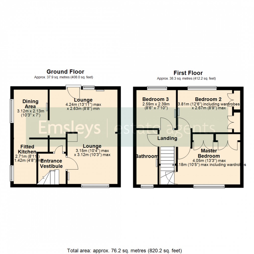Floorplan for The Drive, Kippax, Leeds