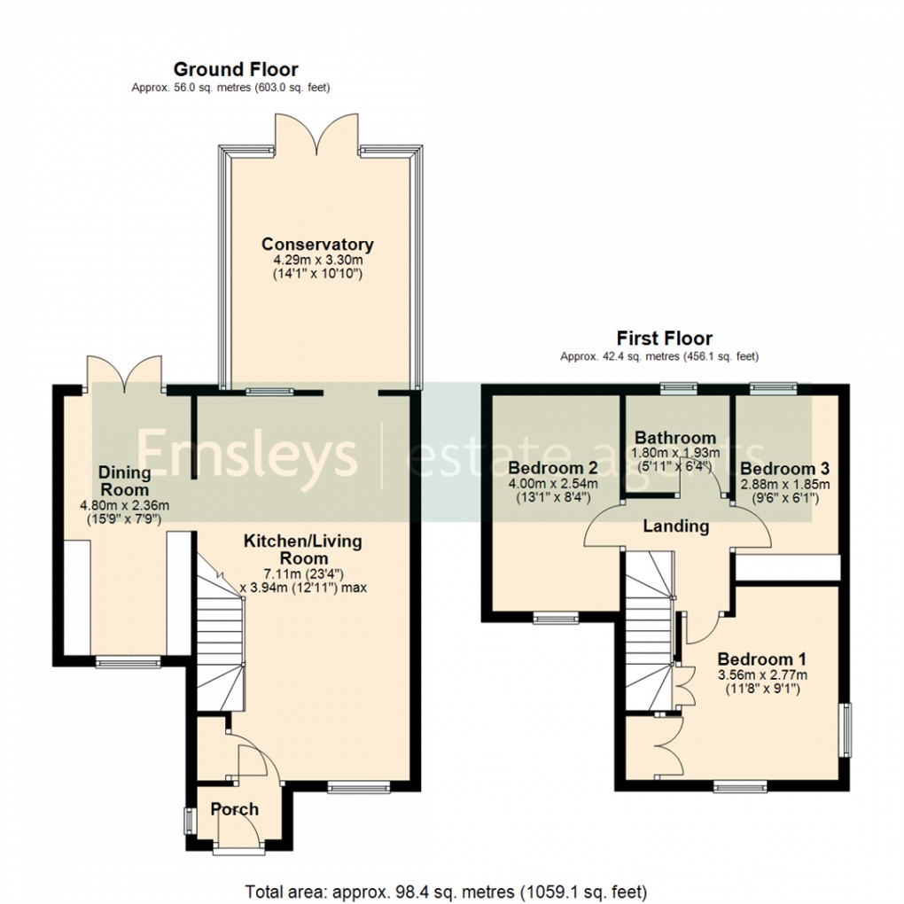 Floorplan for Top House Farm Mews, Fairburn, Knottingley