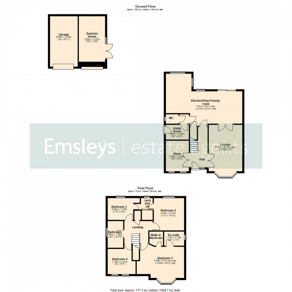 Floorplan for Castle Lodge Garth, Rothwell, Leeds