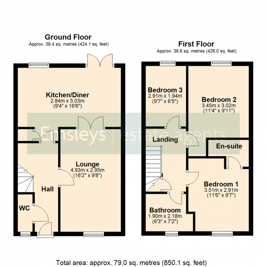 Floorplan for The Haywain, South Milford, Leeds