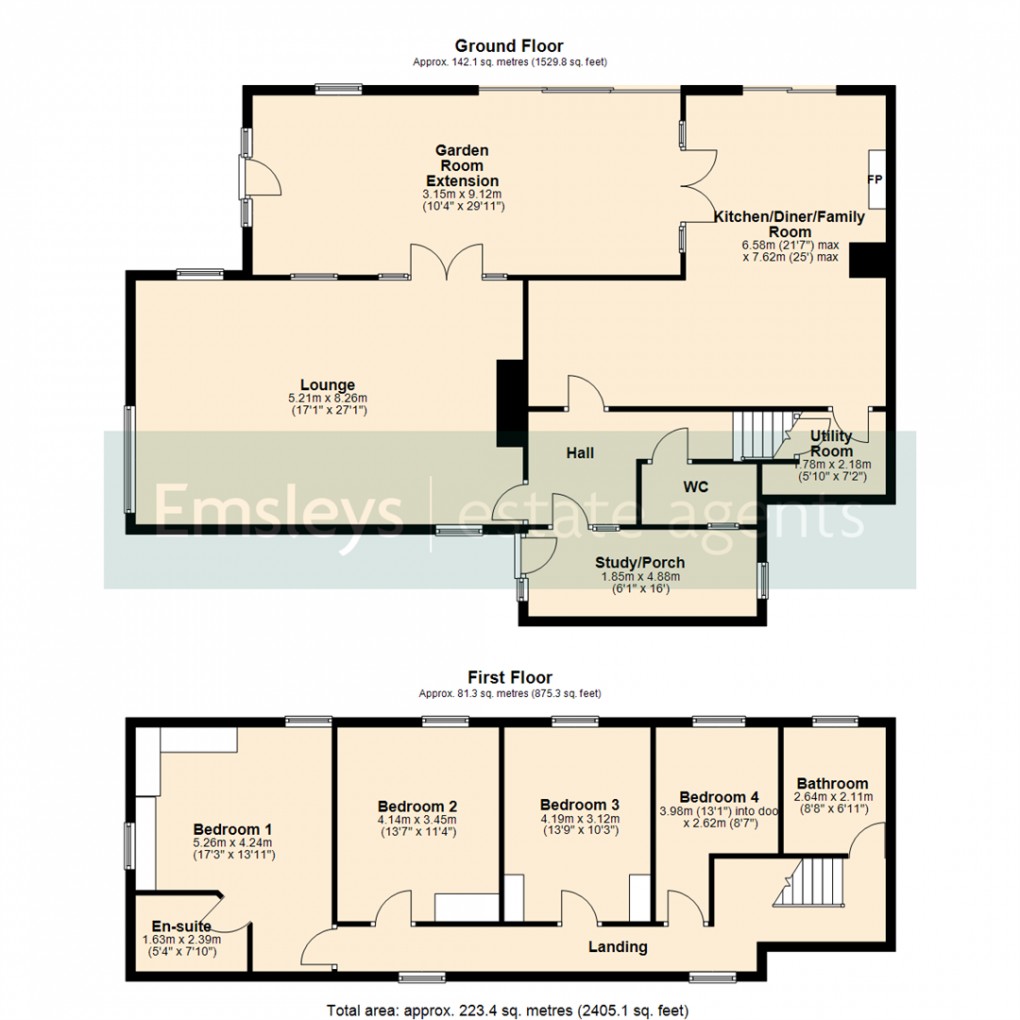 Floorplan for Newthorpe, South Milford, Leeds