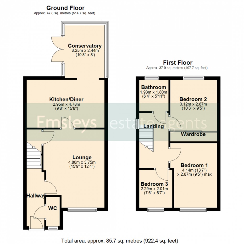Floorplan for Kingsway Court, Ossett