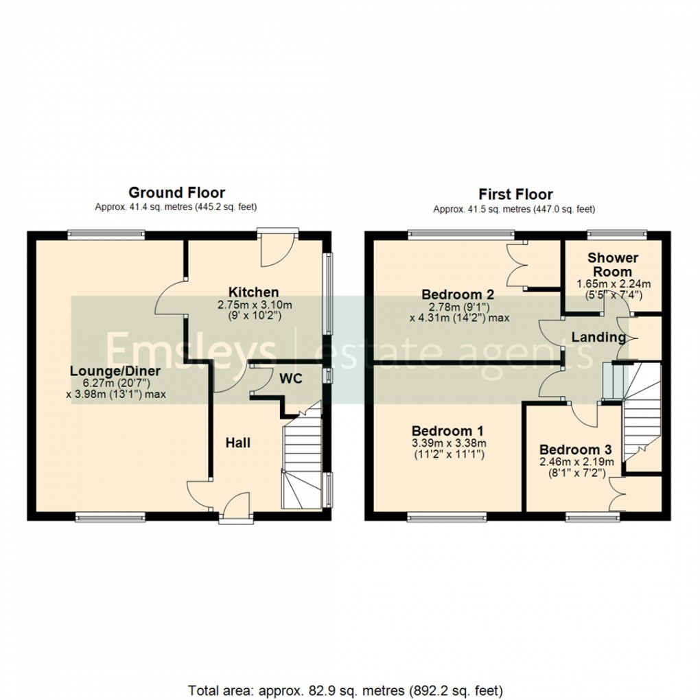 Floorplan for Langdale Road, Woodlesford, Leeds