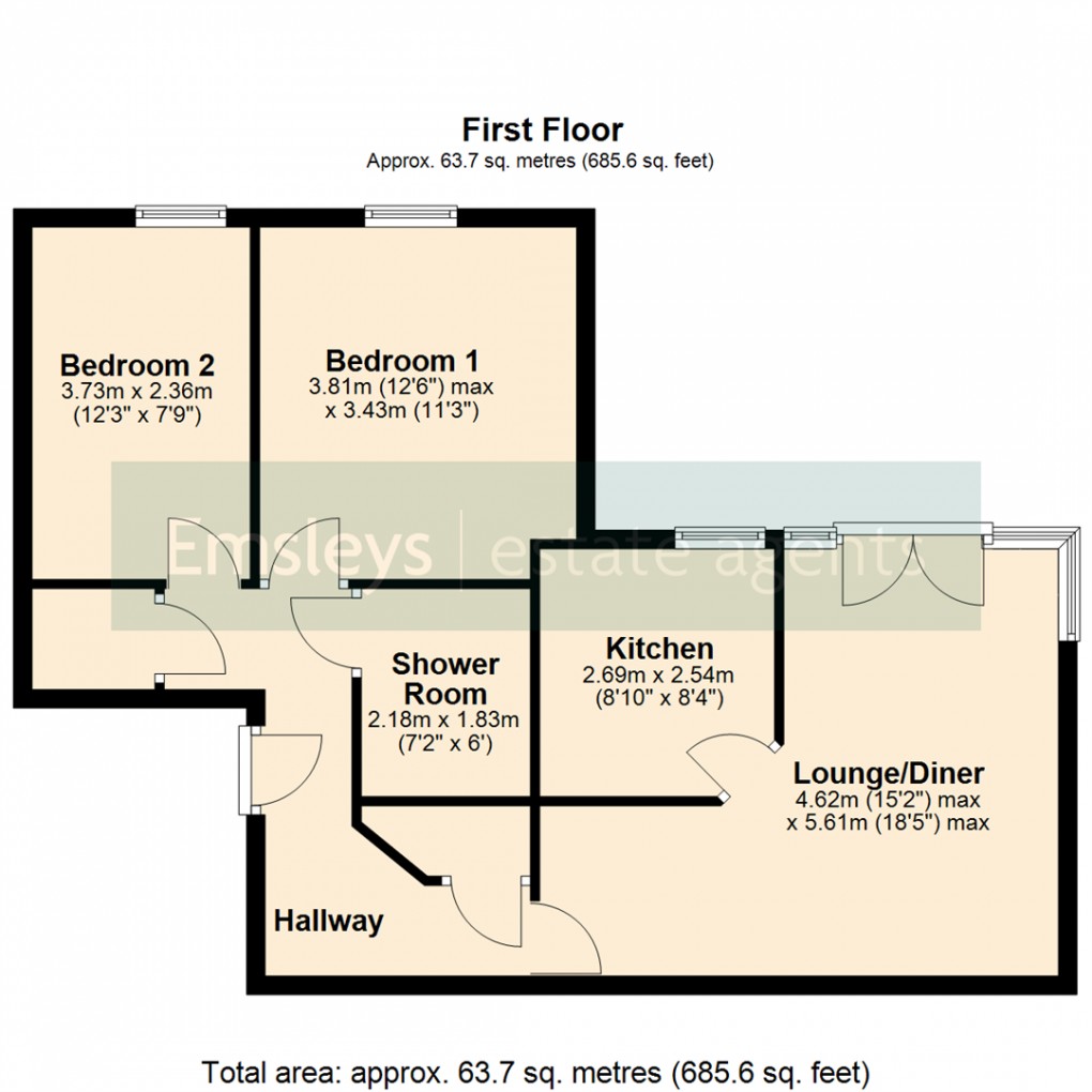Floorplan for Church View, Sherburn In Elmet, Leeds