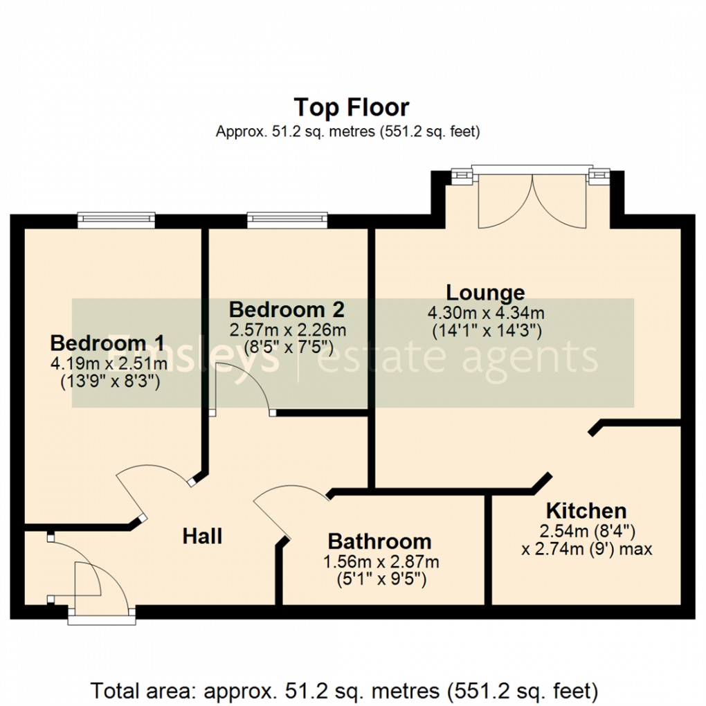 Floorplan for Waggon Road, Middleton, Leeds