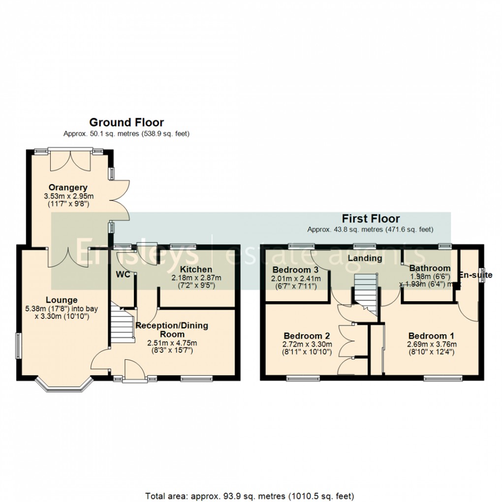 Floorplan for Hopefield Way, Rothwell, Leeds