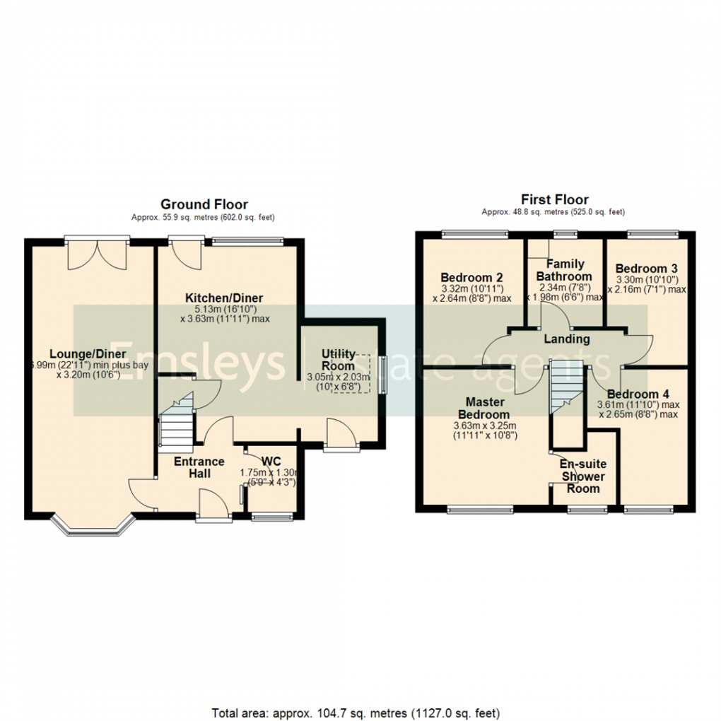 Floorplan for Higham Way, Garforth, Leeds