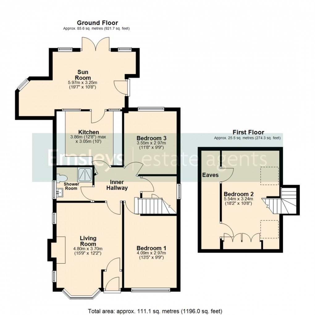 Floorplan for Kelmscott Garth, Crossgates, Leeds