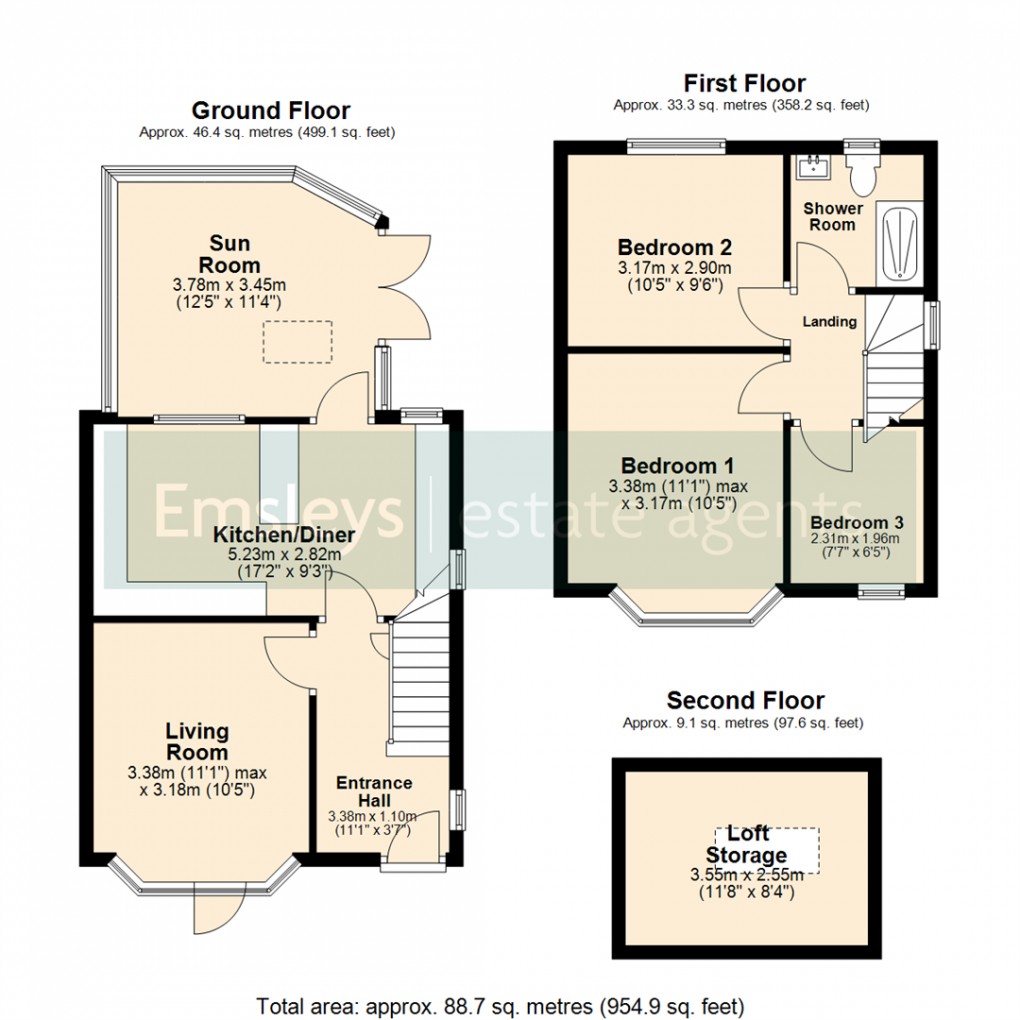 Floorplan for Verity View, Leeds