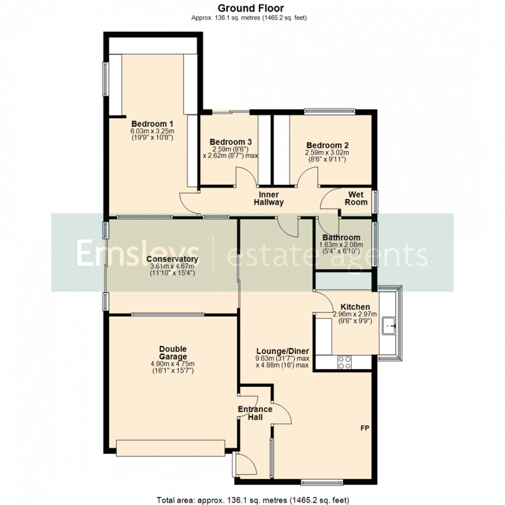 Floorplan for Gipsy Hill, Woodlesford, Leeds