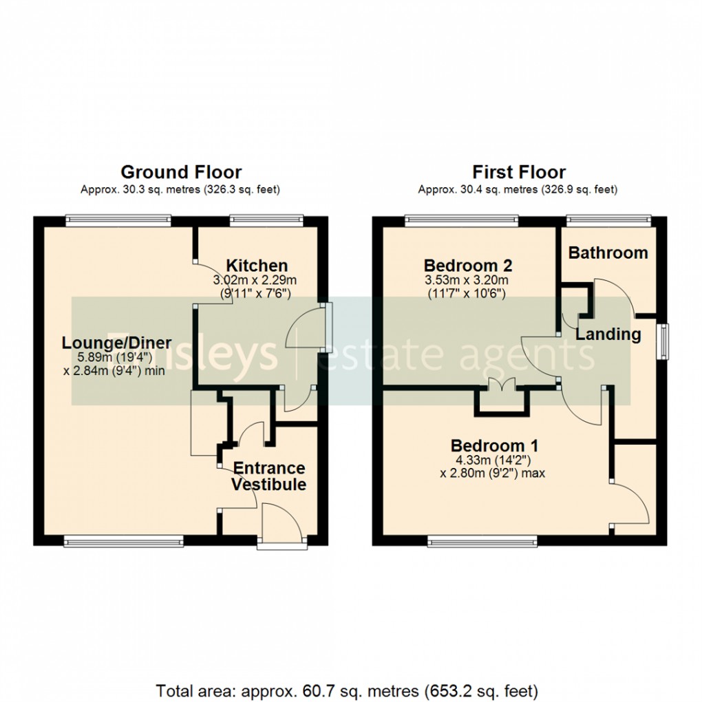 Floorplan for Westbourne Avenue, Garforth