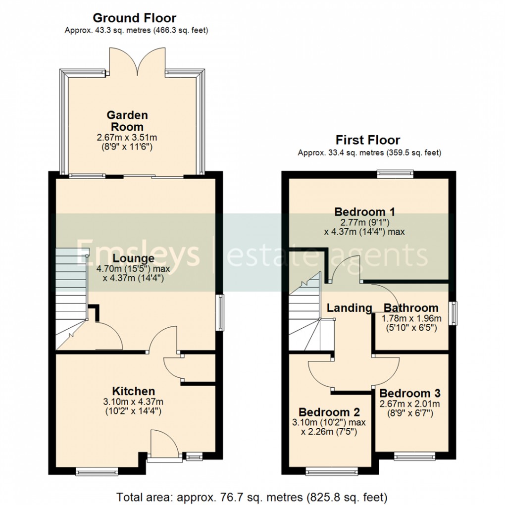 Floorplan for Valentine Mews, Lofthouse, Wakefield