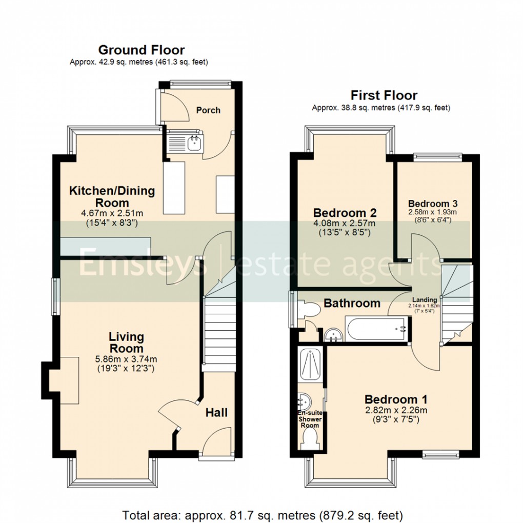 Floorplan for Pendas Way, Leeds