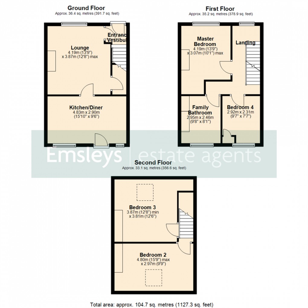 Floorplan for Sunnybank, Micklefield, Leeds