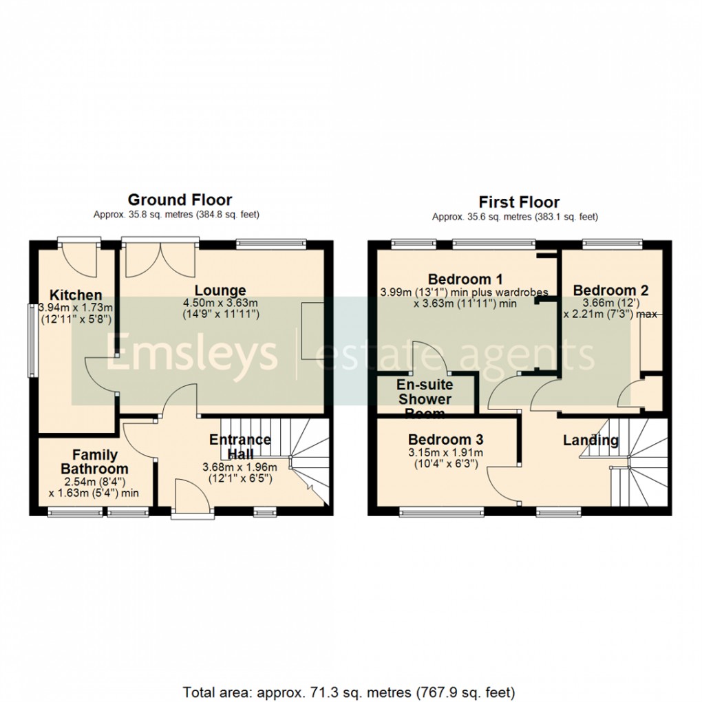 Floorplan for Church Lane, Swillington Leeds