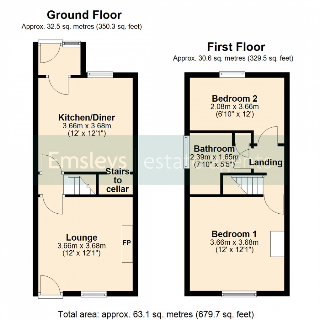 Floorplan for Windmill Lane, Rothwell, Leeds