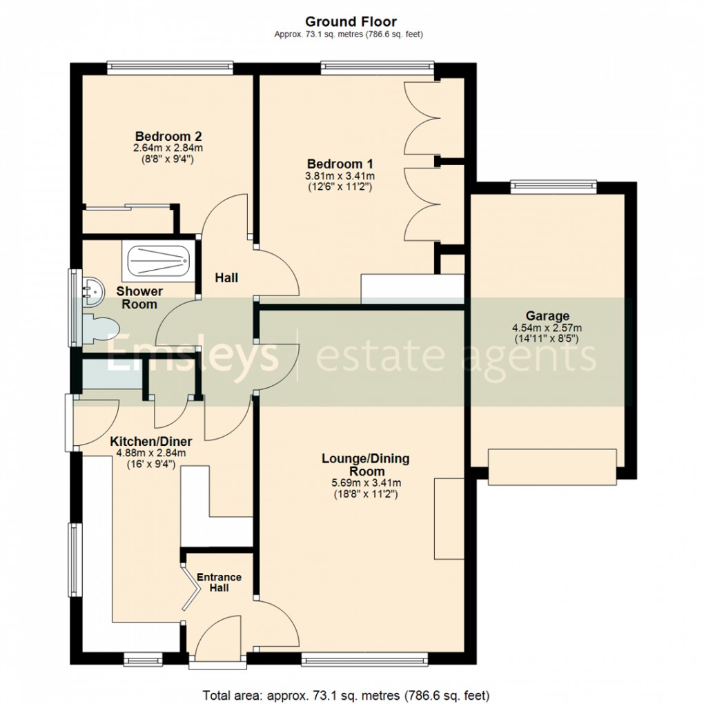 Floorplan for Farnham Croft, Skelton Woods, Leeds
