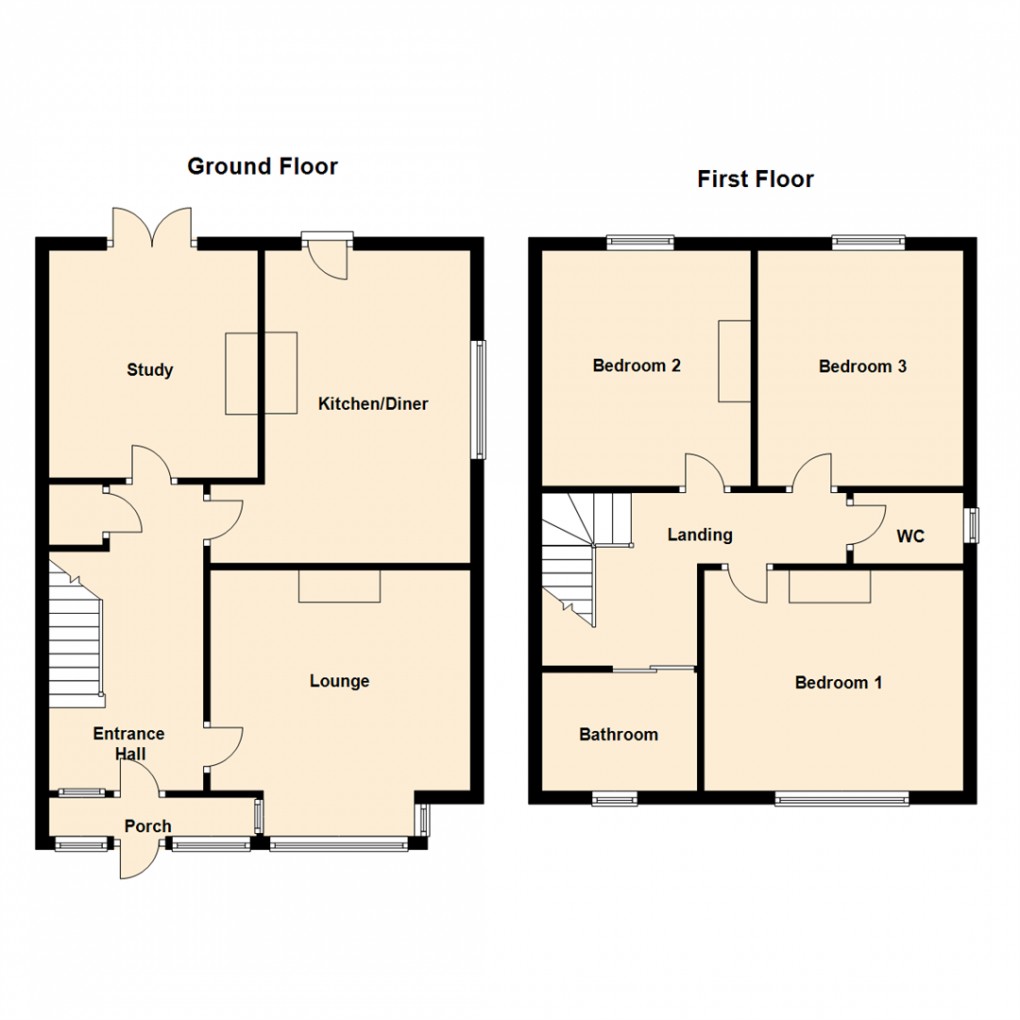 Floorplan for Tranquility Avenue, Crossgates, Leeds