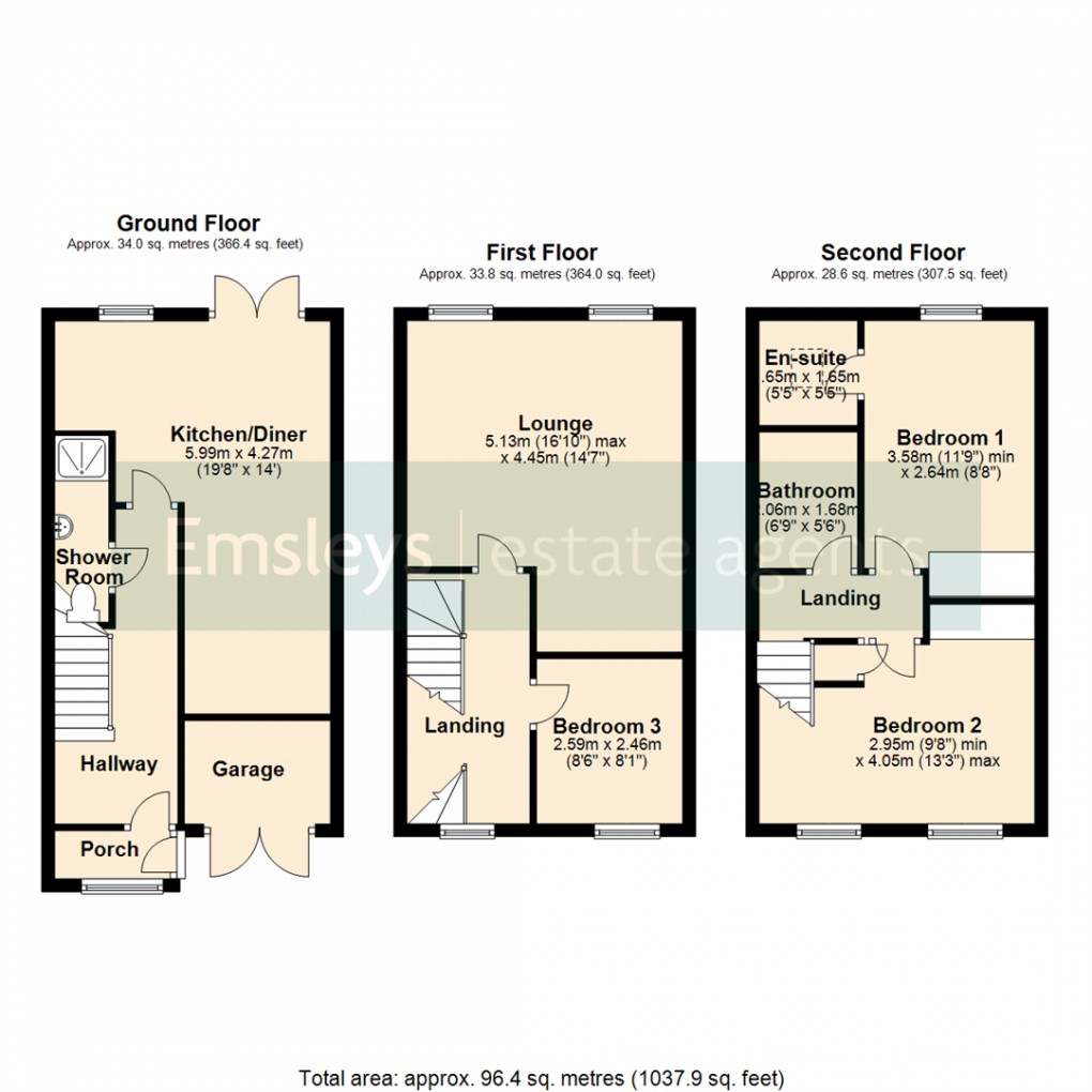 Floorplan for Barley Walk, South Milford, Leeds