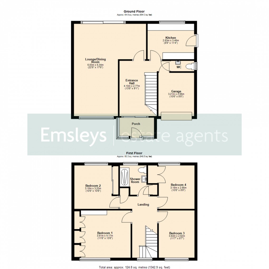 Floorplan for Morwick Grove, Leeds