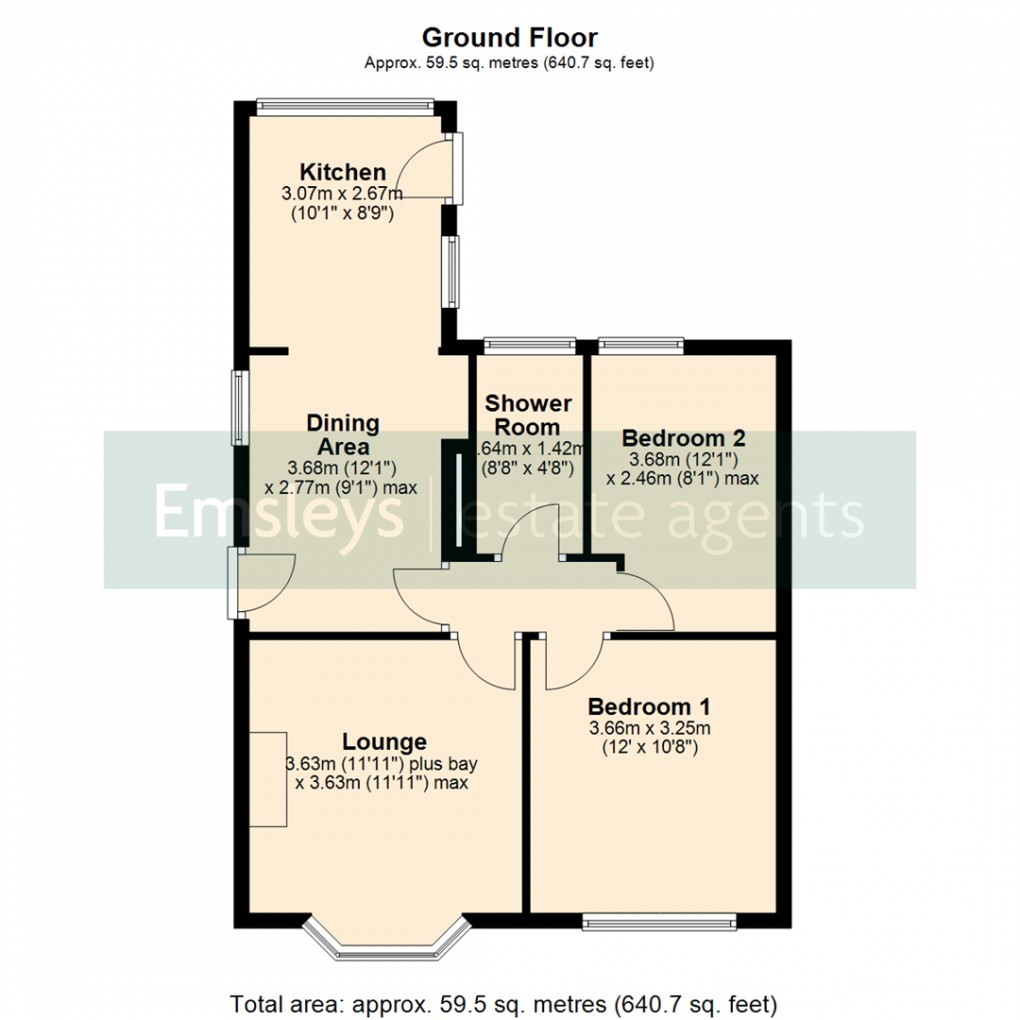 Floorplan for Broomhill, Castleford