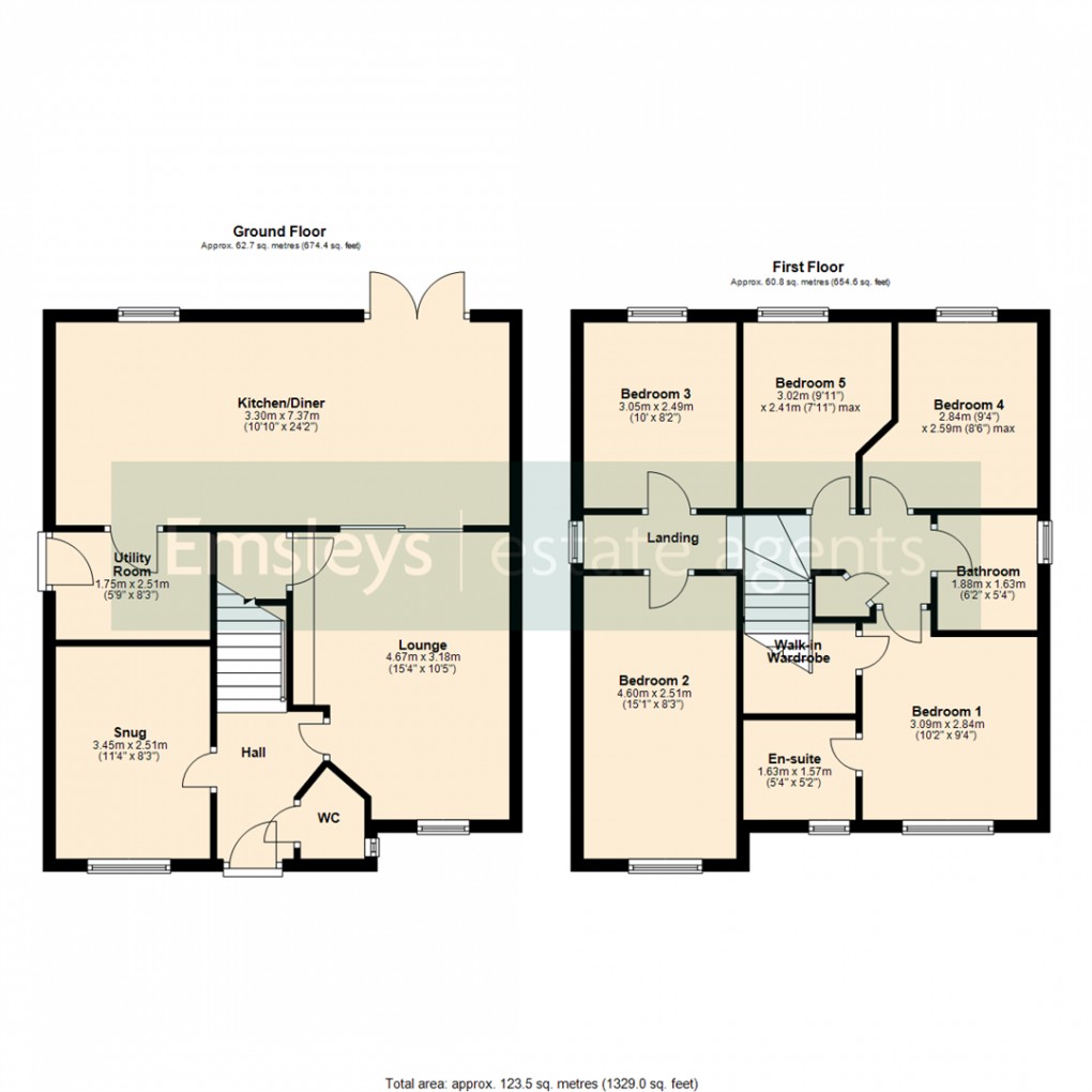 Floorplan for Mowbray Chase, Woodlesford, Leeds