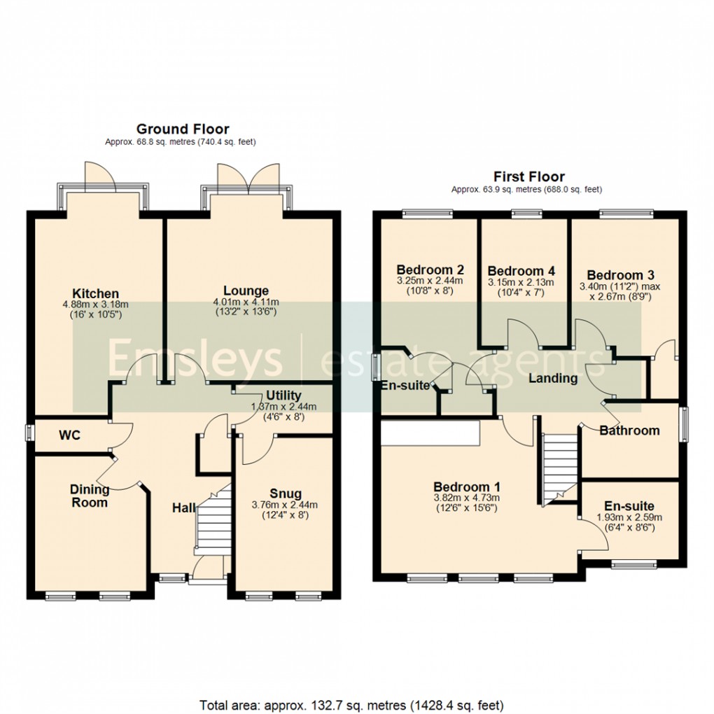 Floorplan for Castle Lodge Way, Rothwell, Leeds
