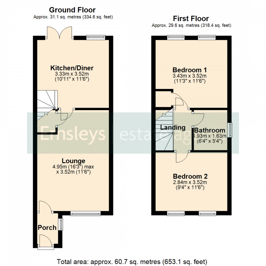 Floorplan for Castlefields, Rothwell, Leeds