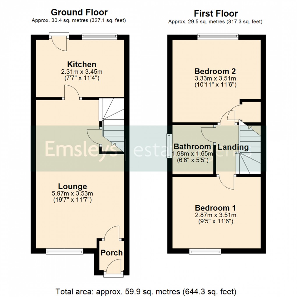 Floorplan for Hopefield Green, Rothwell, Leeds