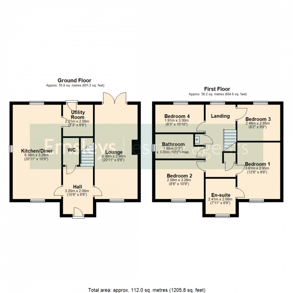 Floorplan for Imperial Gardens, South Milford, Leeds