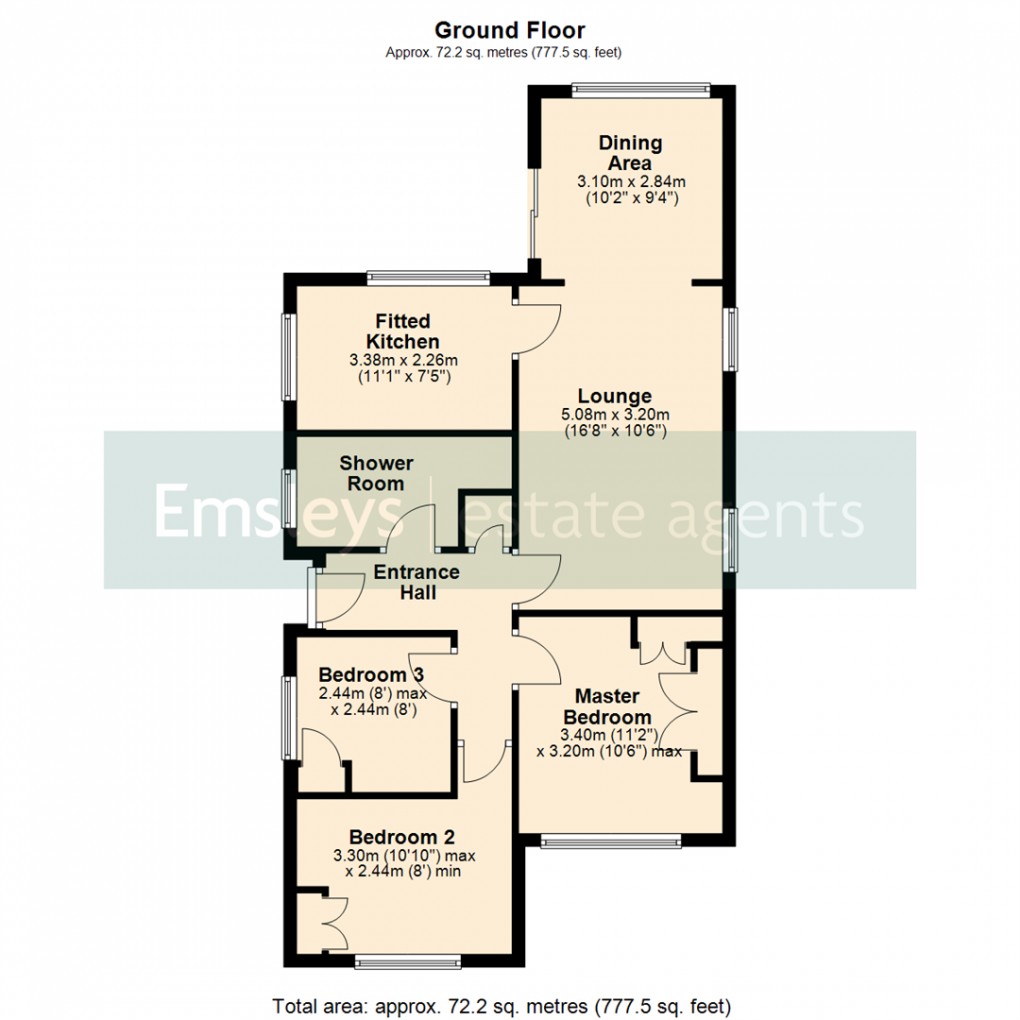 Floorplan for Holland Road, Kippax, Leeds