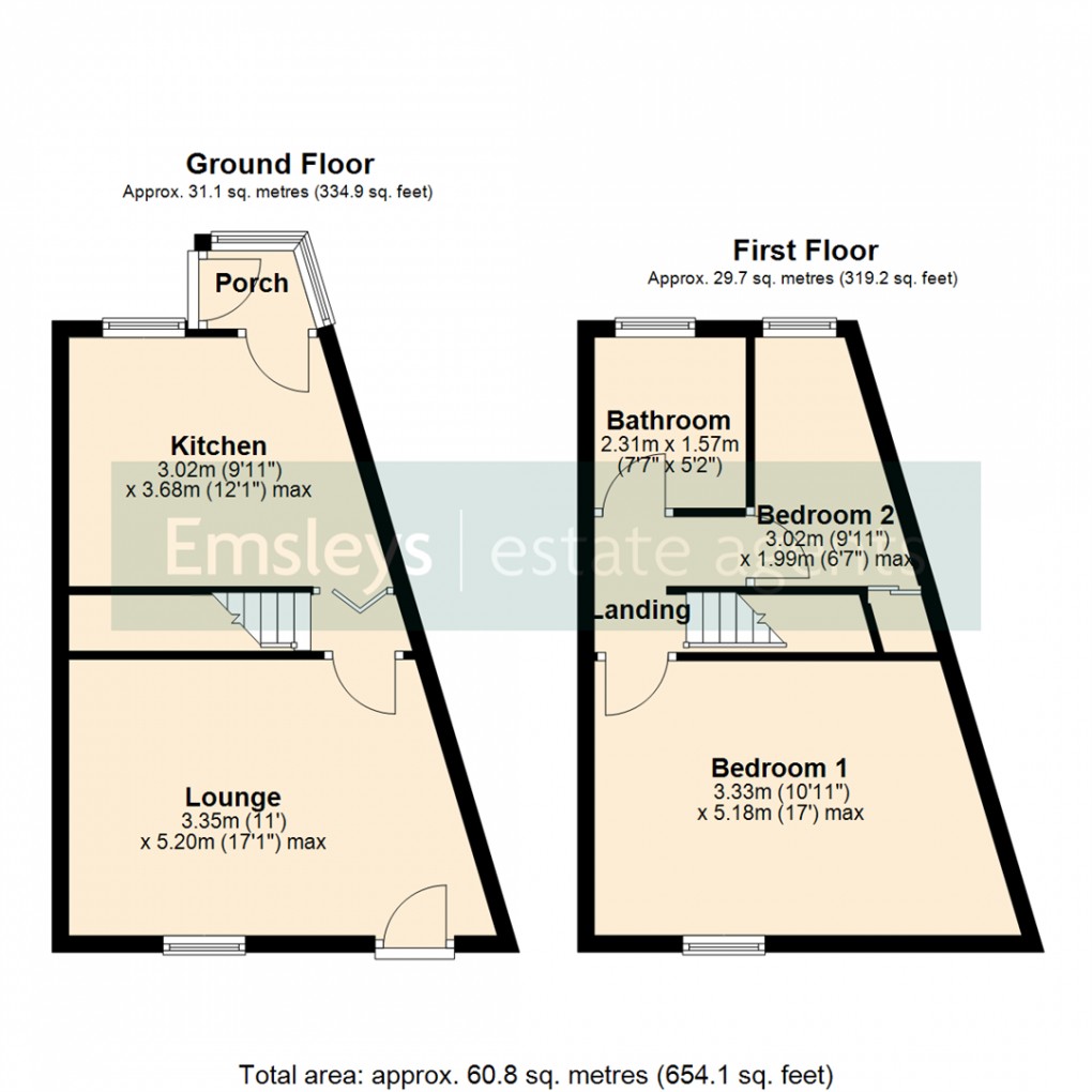 Floorplan for Swithens Street, Rothwell, Leeds