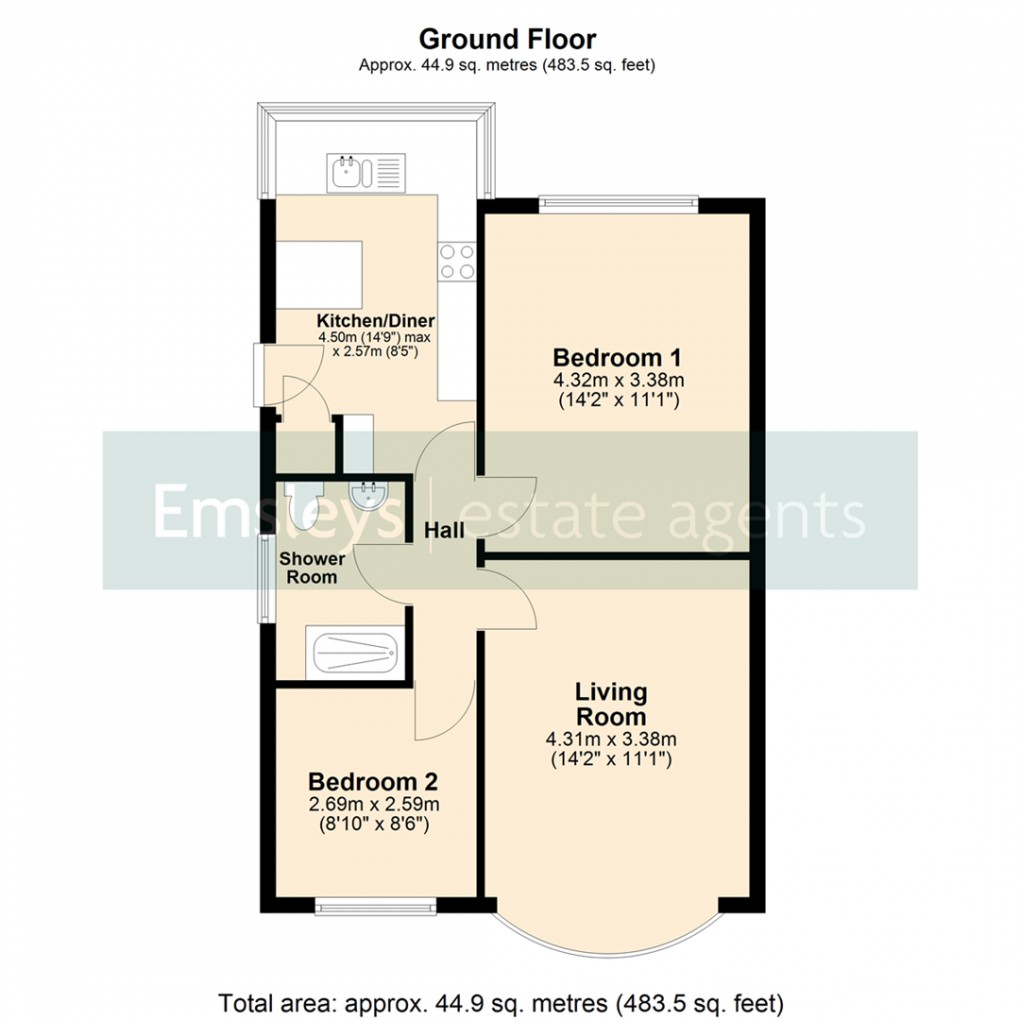 Floorplan for Lulworth Avenue, Leeds