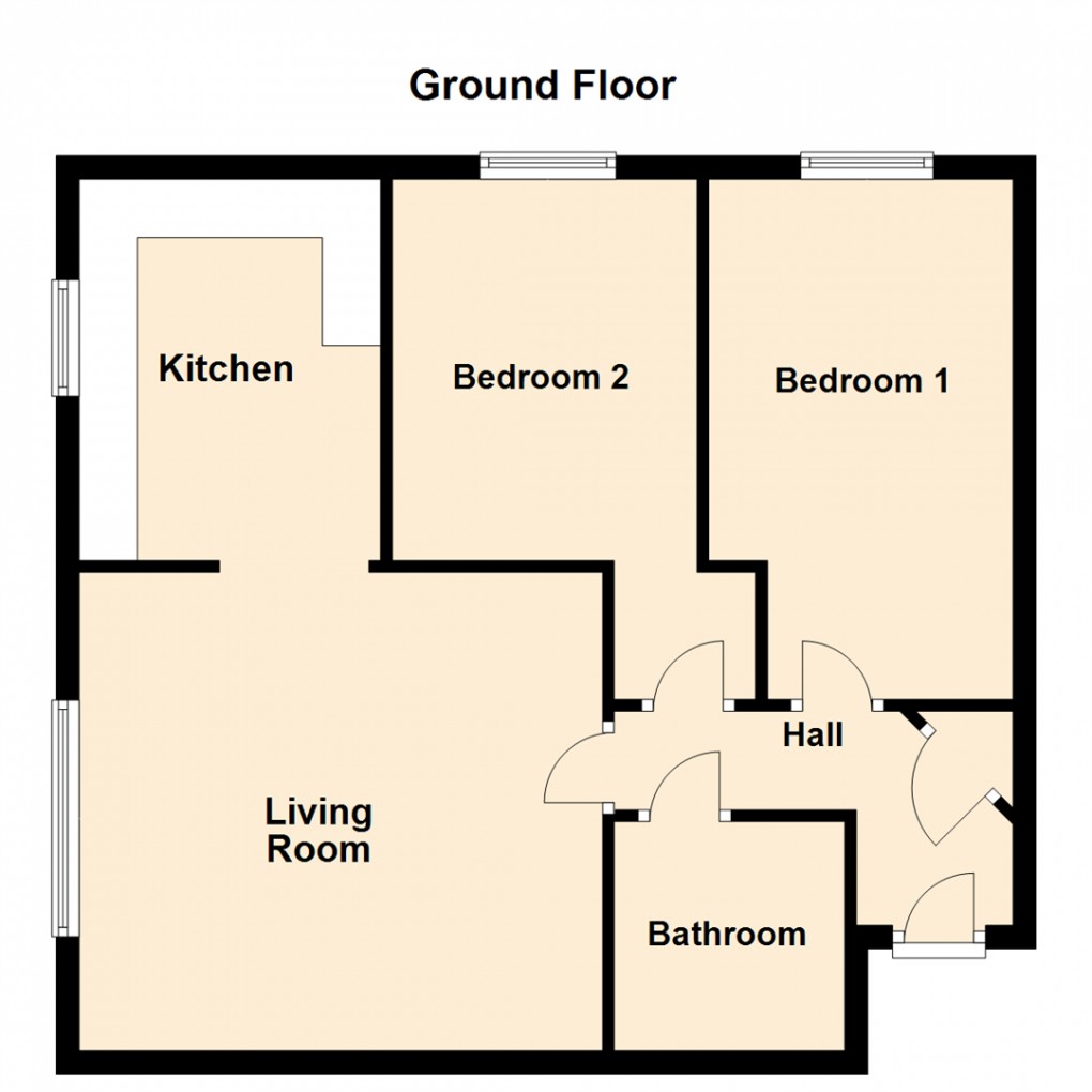 Floorplan for Maple Court, Killingbeck, Leeds