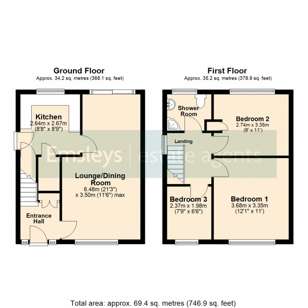 Floorplan for Primrose Drive, Leeds
