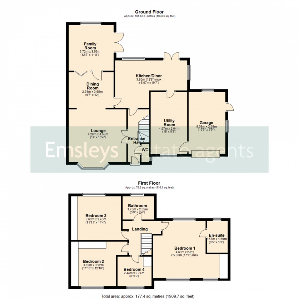 Floorplan for Woodland Park, Oulton, Leeds