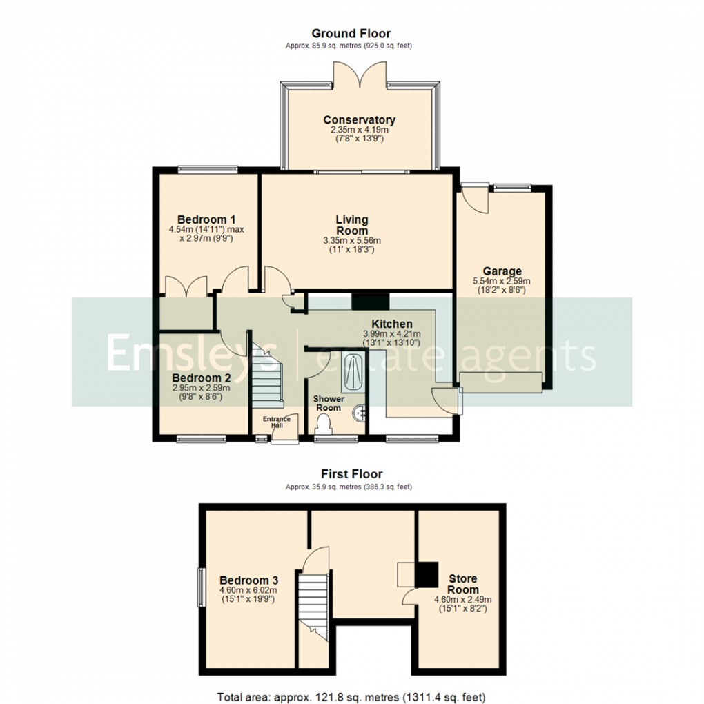 Floorplan for Ash Villas, Leeds