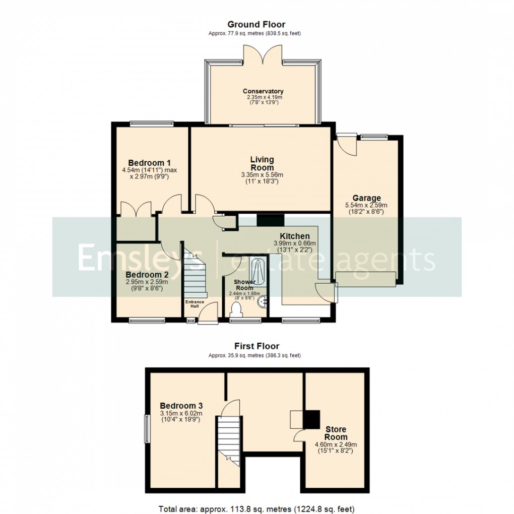Floorplan for Ash Villas, Leeds