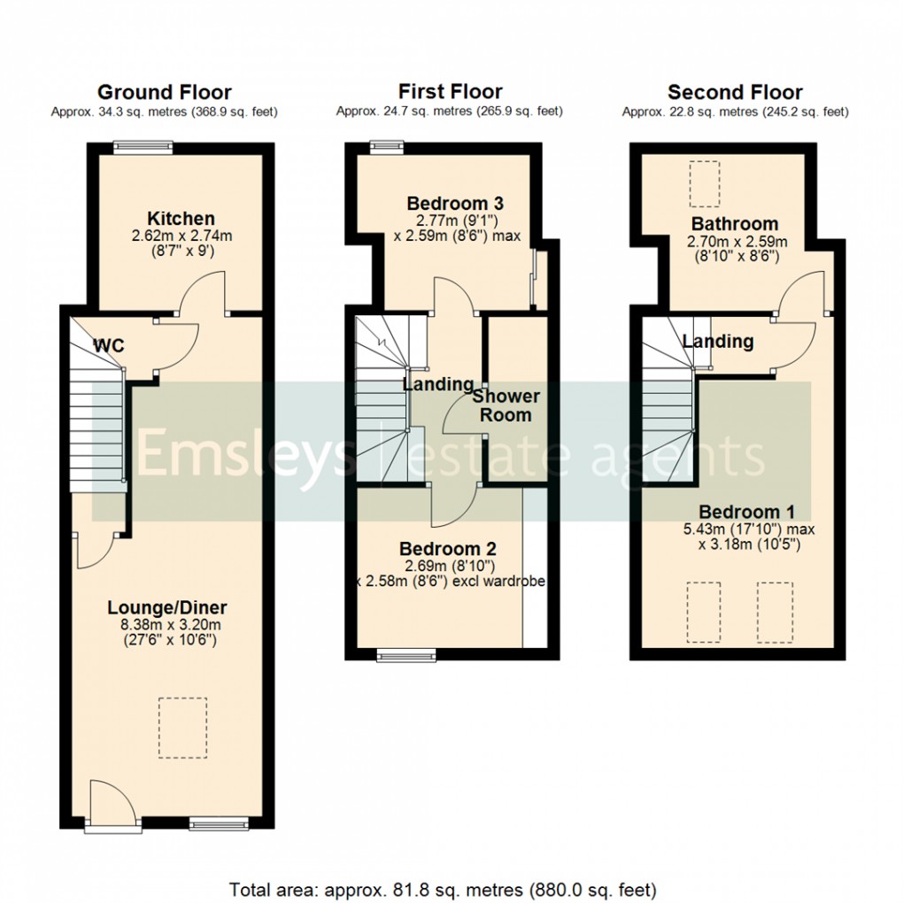 Floorplan for High Street, South Milford, Leeds