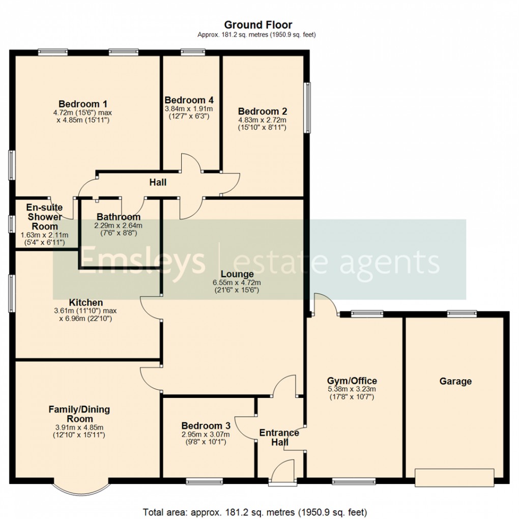 Floorplan for Parkways, Oulton, Leeds
