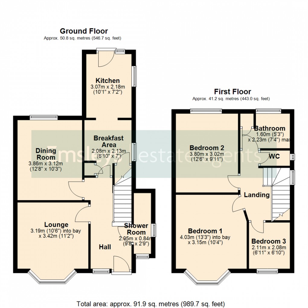Floorplan for Styebank Lane, Rothwell, Leeds