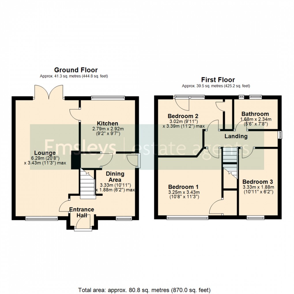 Floorplan for Manor Road, Rothwell, Leeds