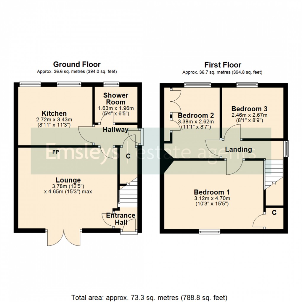 Floorplan for Highfield Villas, Sherburn In Elmet, Leeds
