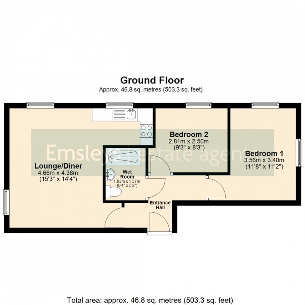 Floorplan for Wheaton Avenue, Leeds