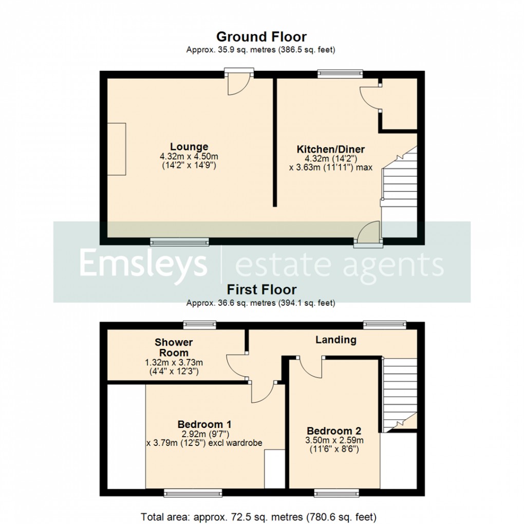 Floorplan for High Street, South Milford