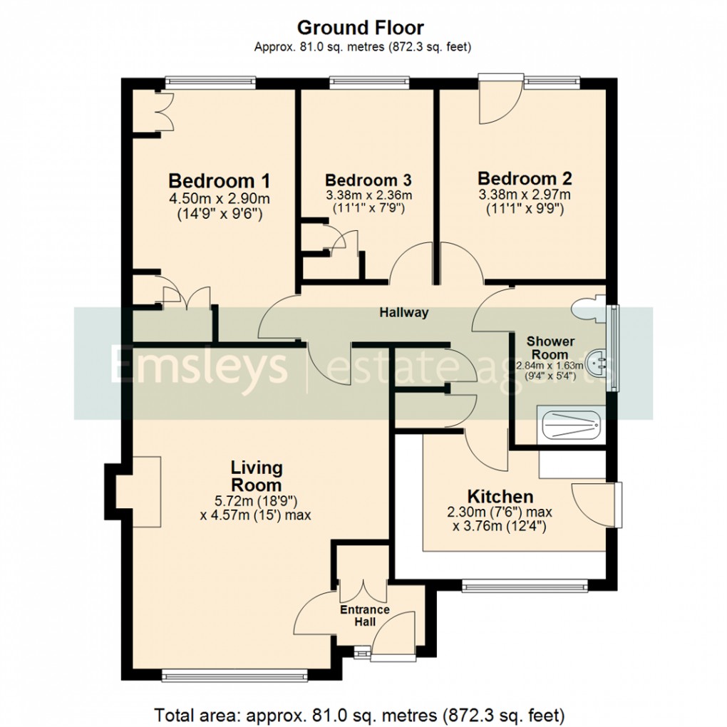 Floorplan for Rockingham Road, Leeds