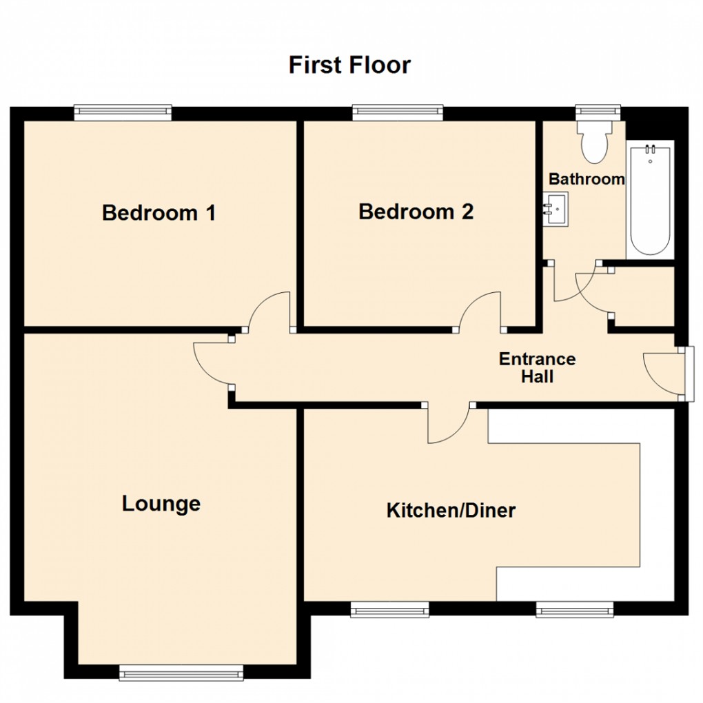 Floorplan for Lilac Court, Leeds
