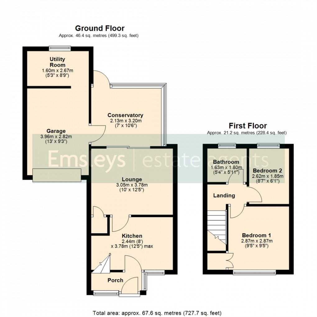 Floorplan for Rosewood Court, Rothwell, Leeds
