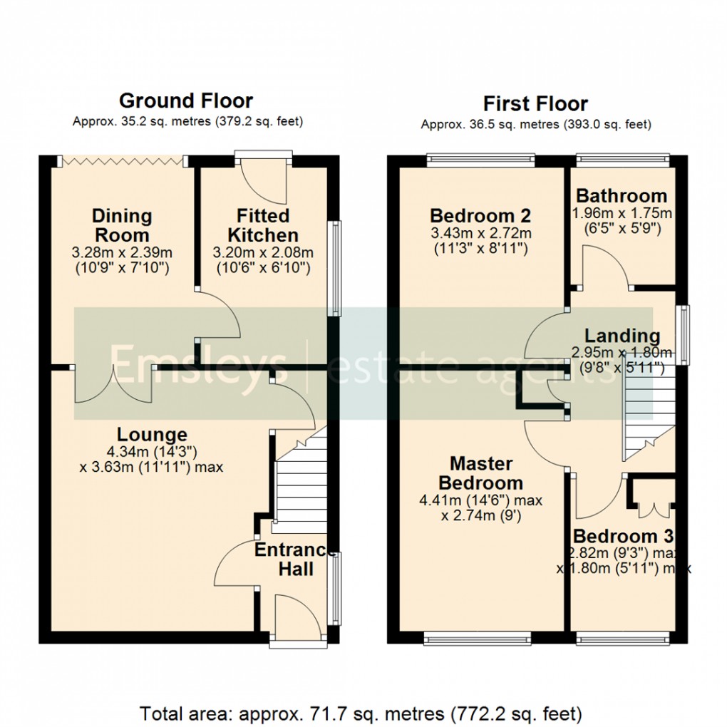 Floorplan for Moorgate Road, Kippax, Leeds